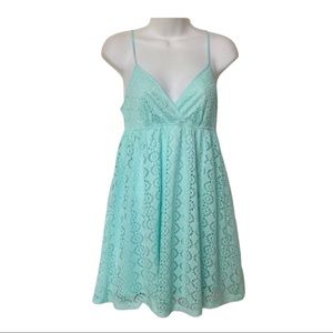 EXPRESS Mint Green Crotchet Sundress S NWOT